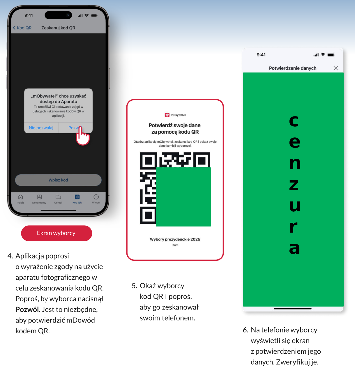 wygląd planszy z danymi osobowymi